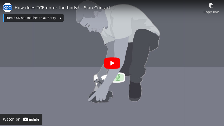 How does TCE enter the body? - Skin Contact