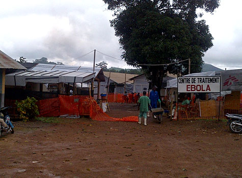 MSF Ebola treatment center in Guekedou, Guinea