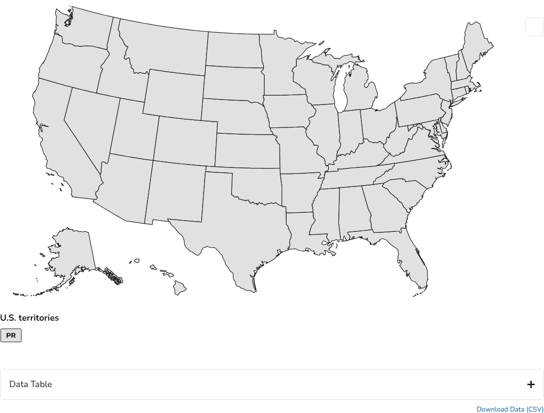 CDC data visualization screenshot taken on archive date