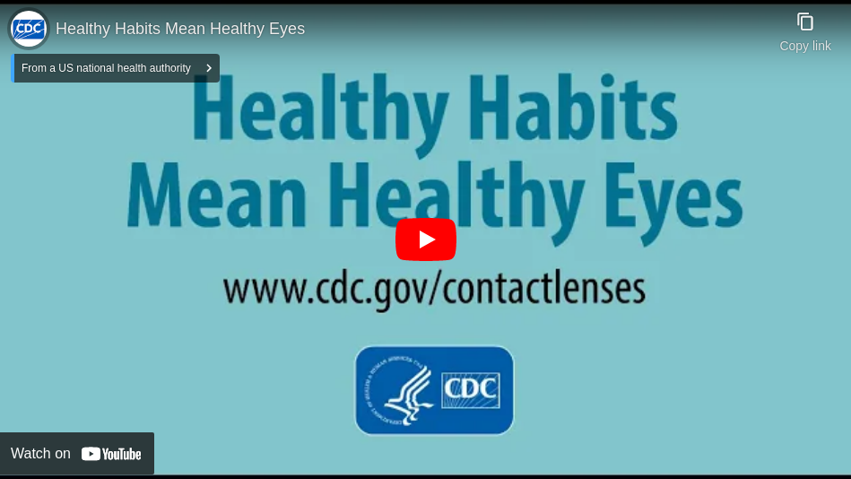 Healthy Habits Mean Healthy Eyes