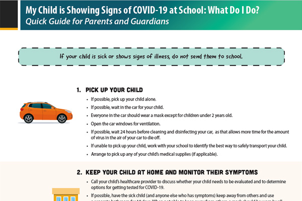 My Child is Showing Signs of COVID-19 at School: What Do I Do?