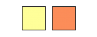 Yellow- and orange-colored rectangles indicating medium and high COVID-19 Community Levels