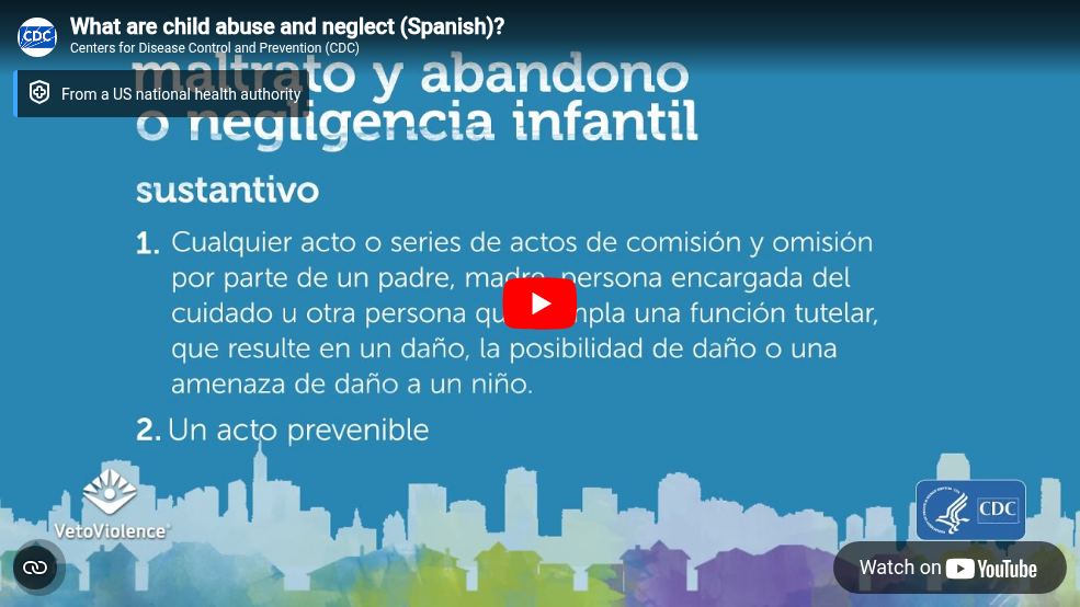 &iquest;Qu&eacute; son el abuso y la negligencia infantil?