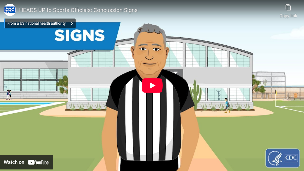 HEADS UP to Sports Officials: Concussion Signs