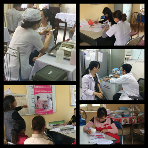 Image: Workers in Vietnam with Seasonal Influenza Vaccine