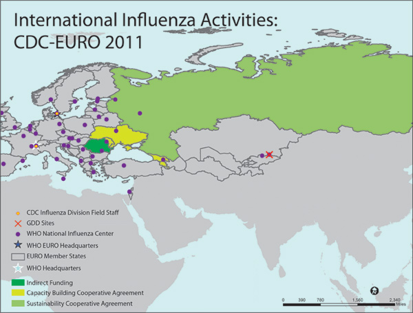 EUR European Region map