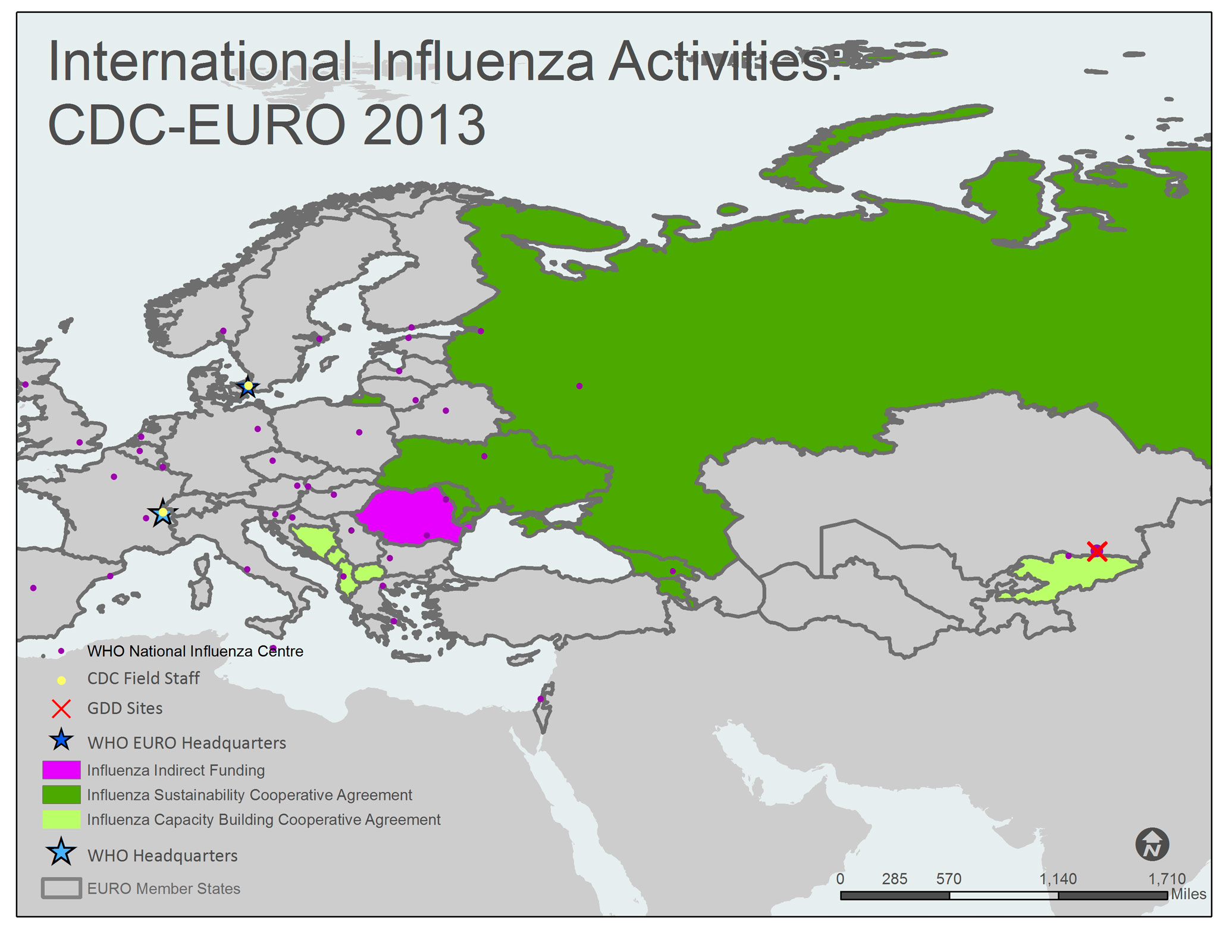 EUR European Region map