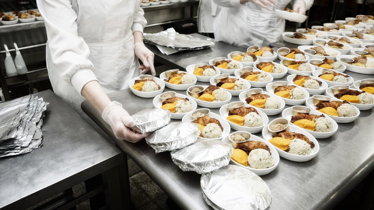 An institution serving the same meal to it residents.