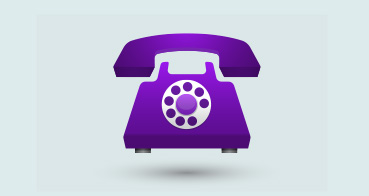 Illustration of a purple phone