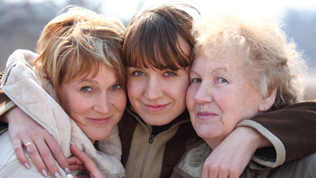 three women