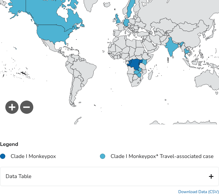 CDC data visualization screenshot taken on archive date