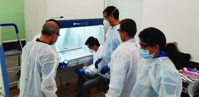 CDC laboratory team in collaboration with US Biothreat reduction program and NSF International