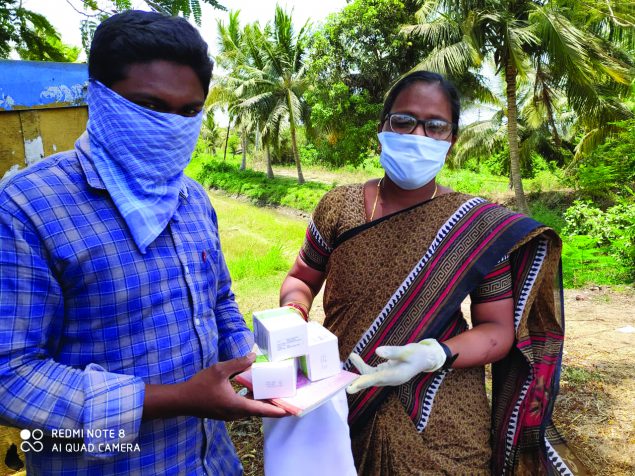 Home delivery of anti-retroviral drugs by outreach worker in Rajahmundry, East Godavari district