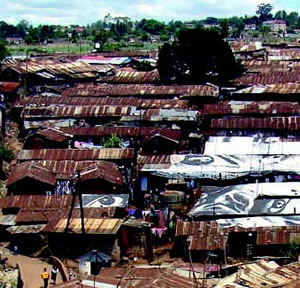 Kibera, in Nairobi, is one of Africa%26rsquo;s largest slums.