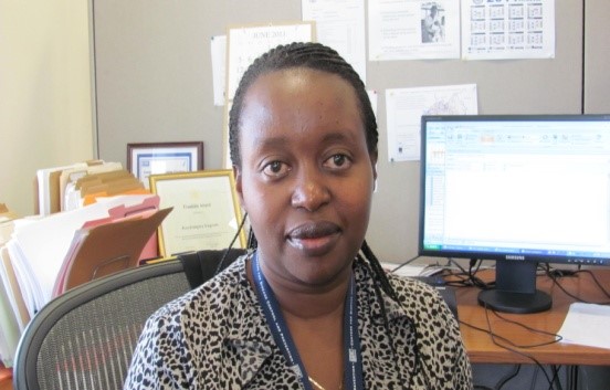 Dr. Eugenie Kayirangwa of CDC Rwanda.