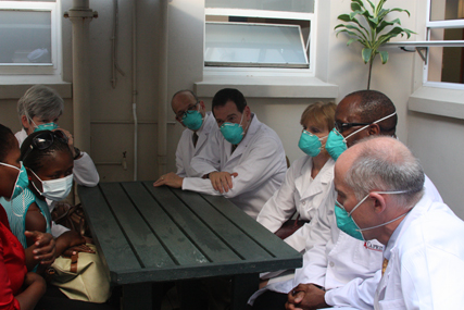 An HIV positive TB co-infected patient who receives her treatment through the Centre for AIDS Programme of Research in South Africa (CAPRISA)