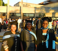 From left to right: Queen Ranoto, Joy Ebonwu, Patience Kweza