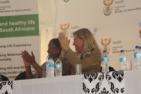 Deputy Health Minister, Dr. Gwen Ramokgopa and U.S. Consul General Erica J. Barks-Ruggles