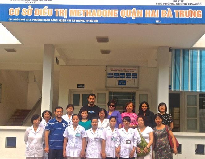 CAR team visits methadone clinic in Hanoi.