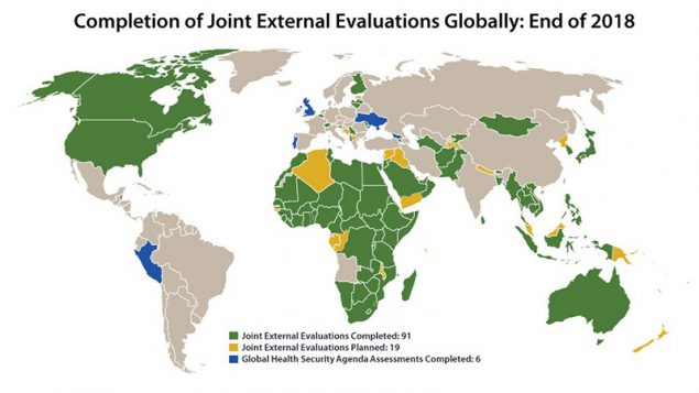 CDC has been critical to the success of Joint External Evaluations. At the end of 2018, 91 countries had assessed their health security strengths and weaknesses, and more than 45 countries started or completed a National Action Plan for Health Security. #globalhealthsecurity