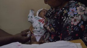 Polio Vaccation in local health clinic, Abjuja, Nigeria