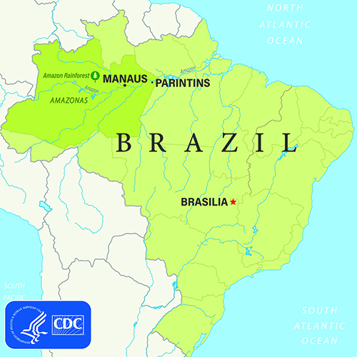 Map of Brazil