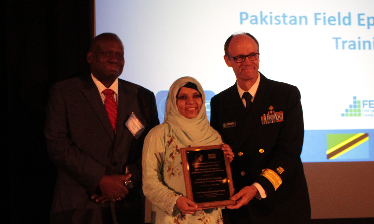 Pakistan FELTP wins the CDC Director's Award for Excellence in Epidemiology and Public Health Response at the 2016 EIS Conference in Atlanta.