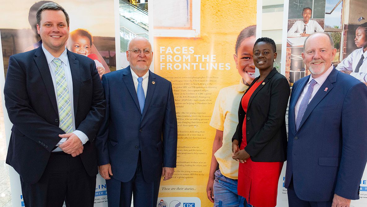 CDC and City of Atlanta officials during the “Faces from the Frontlines” exhibit launch