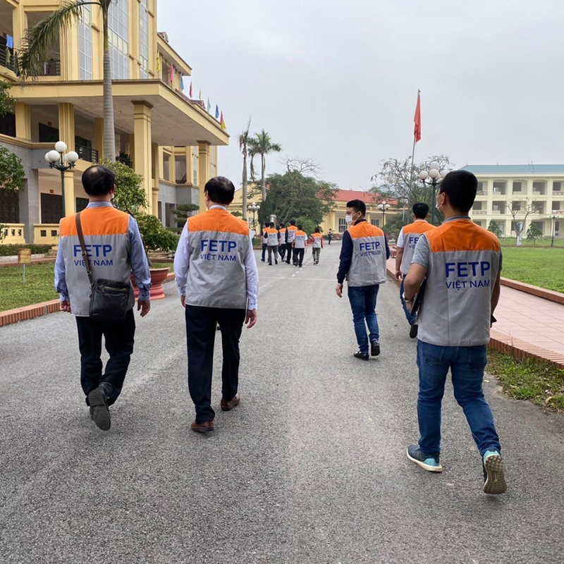 The U.S. government and CDC support Vietnam’s Field Epidemiology Training Program (FETP), which trains field epidemiologists, or “disease detectives,” who assist in the COVID-19 response.
