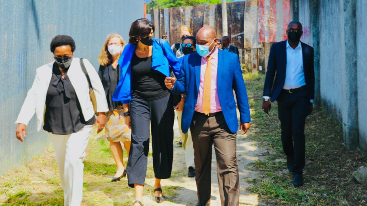 walking to the Zanzibar Public Health Emergency Operations Center (ZPHEOC) in Stone Town, Zanzibar.