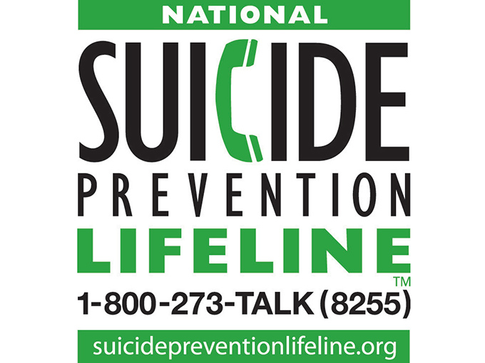 National Suicide Prevention Lifeline, 1-800-273-Talk (8255), suicide prevention life line dot org