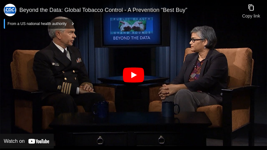 Beyond the Data: Global Tobacco Control - A Prevention “Best Buy”