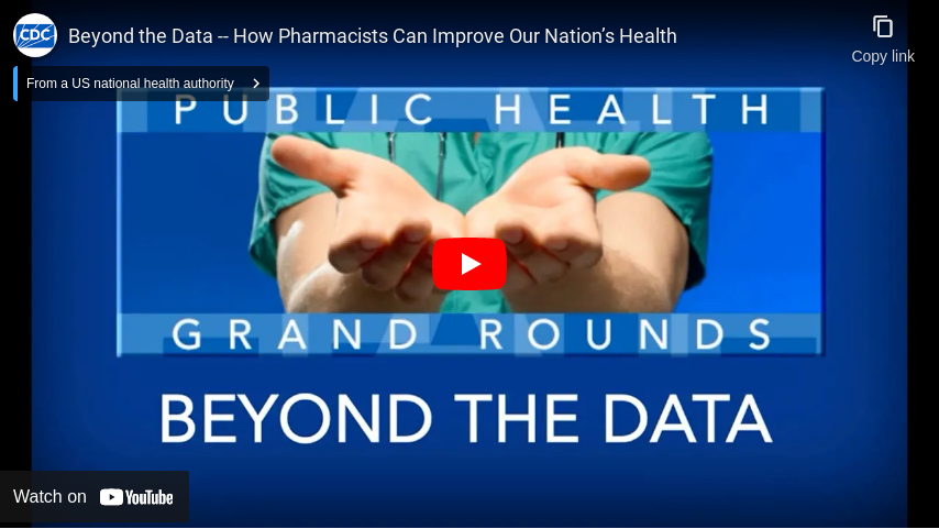 Beyond the Data -- How Pharmacists Can Improve Our Nation’s Health