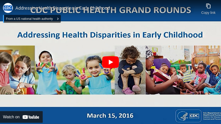 Addressing Health Disparities in Early Childhood