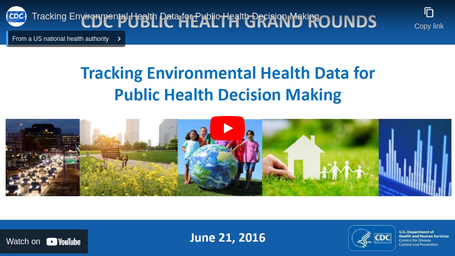 Tracking Environmental Health Data for Public Health Decision Making