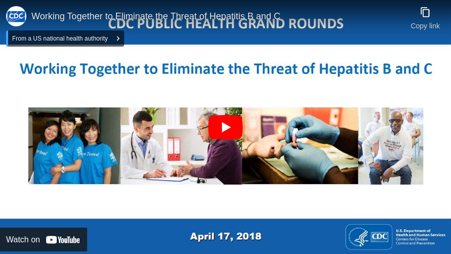 Working Together to Eliminate the Threat of Hepatitis B and C