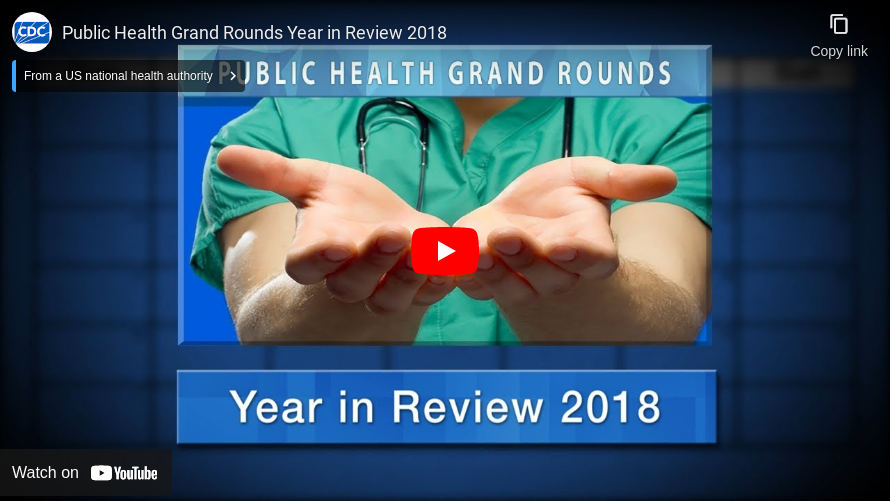 Public Health Grand Rounds Year in Review 2018