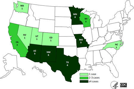 Case count map, click for more details.