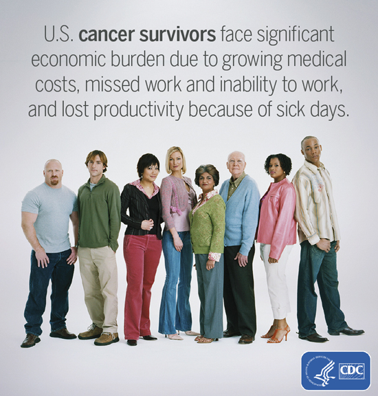 Photo: U.S. cancer survivors face significant economic burden due to growing medical costs, missed work and inability work, lost productivity because of sick days.