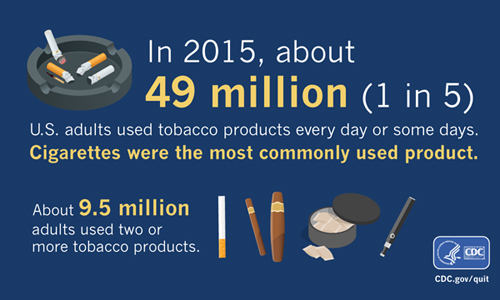 Infographic: showing various tobacco products