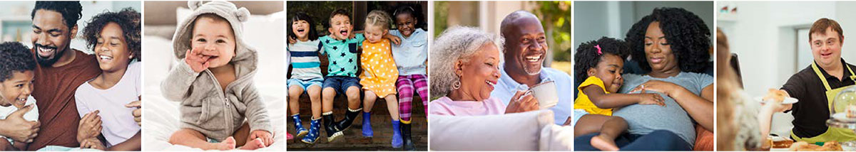 photo collage of a diverse group of people across the lifespan