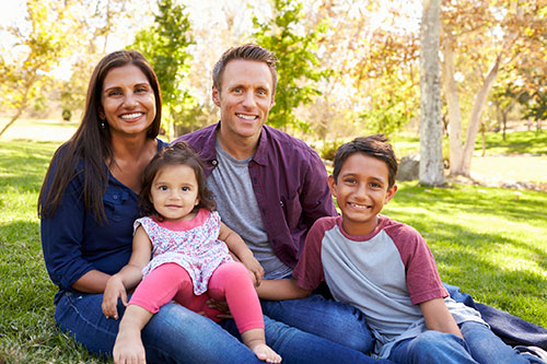 A happy healthy family