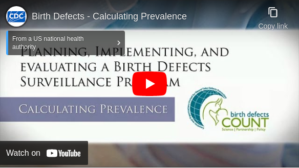 Birth Defects Surveillance Program - Calculating Prevalence