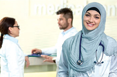 Female muslin doctor