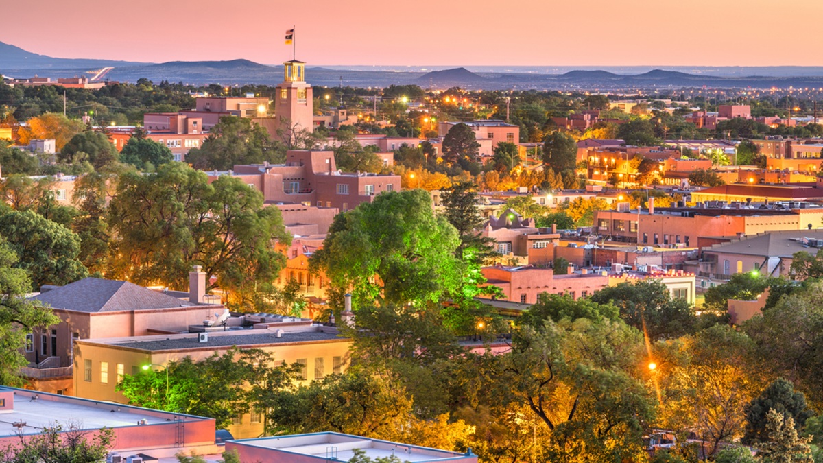 Skyline of a city in New Mexico