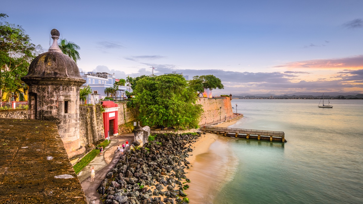 Skyline of a city in Puerto Rico