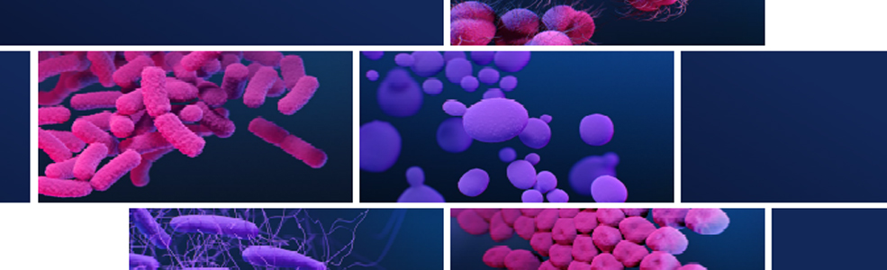 illustration of antibiotic resistance particles up close