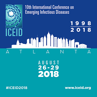 illustration of atlanta city line with 10th International Conference on Emerging Infectious Diseases 1998-2018 August 26-29, 2018 www.iceid.org