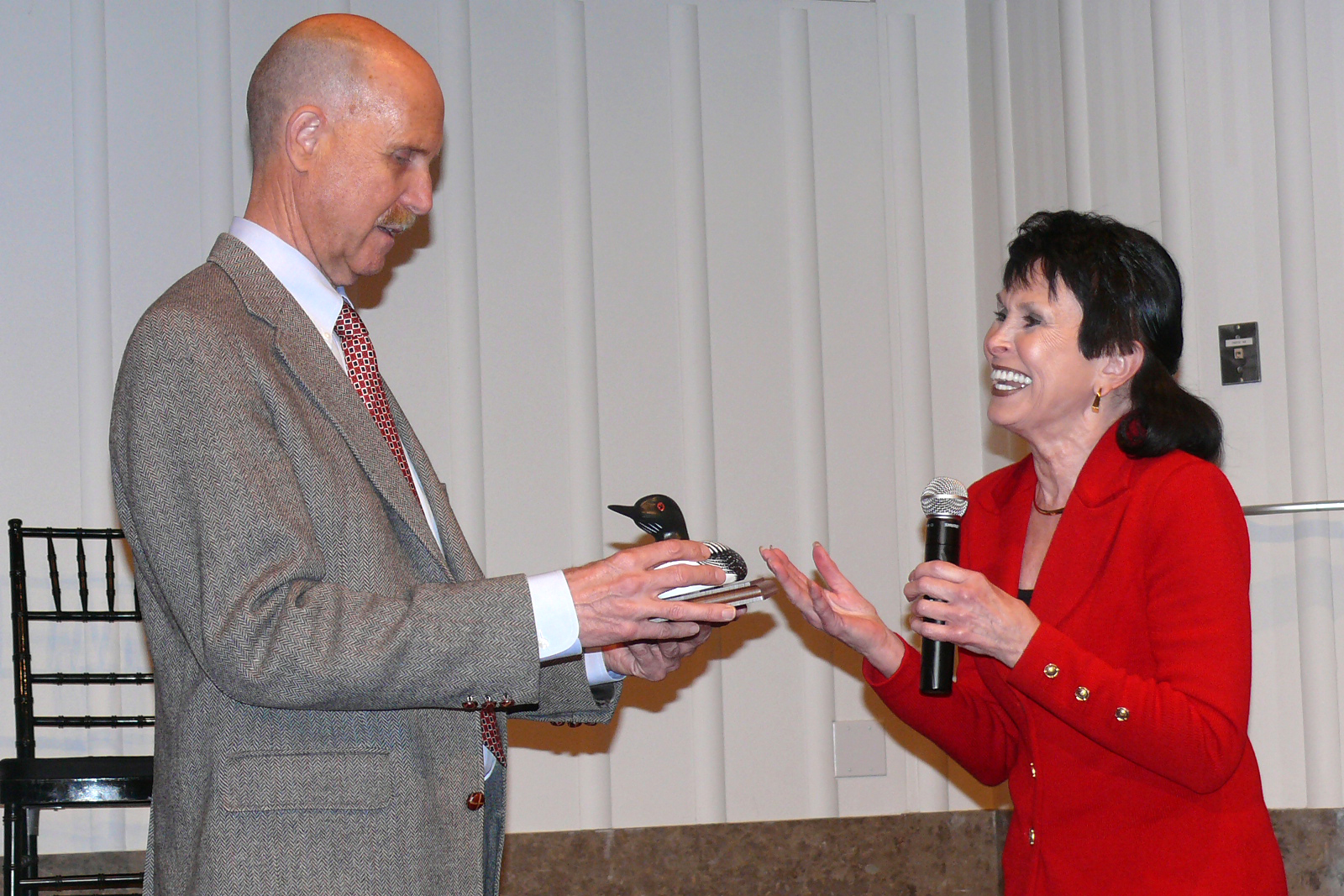 NIOSH Director Dr. John Howard with Dr Gerberich at 2010 NORA Symposium. Photo credit: University of Minneapolis