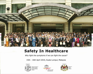 Attendees from the Safety in Health Care Conference in Malaysia